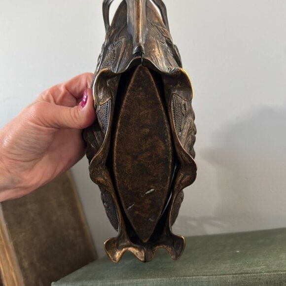 Antique High Quality French Bronze Jardiniere Art Deco Planter Centerpiece - Picture 7 of 12